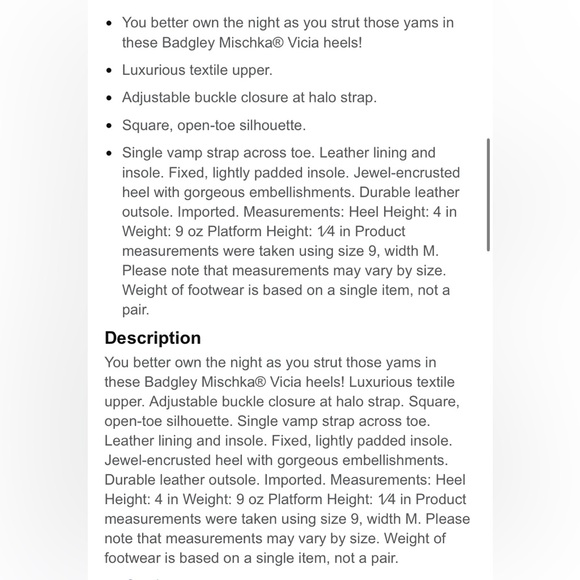 Badgley Mischka Vicia High Heel Sandal Dark Nude Satin Size 6 - Picture 4 of 14